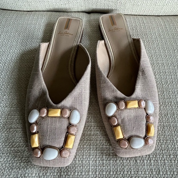 SAM EDELMAN FLATS EMBELLISHED RHINESTONES SIZE 9.5 - Picture 7 of 8